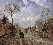Road Vehe s peaceful road, Camille Pissarro
